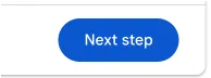 A blue Next step button.