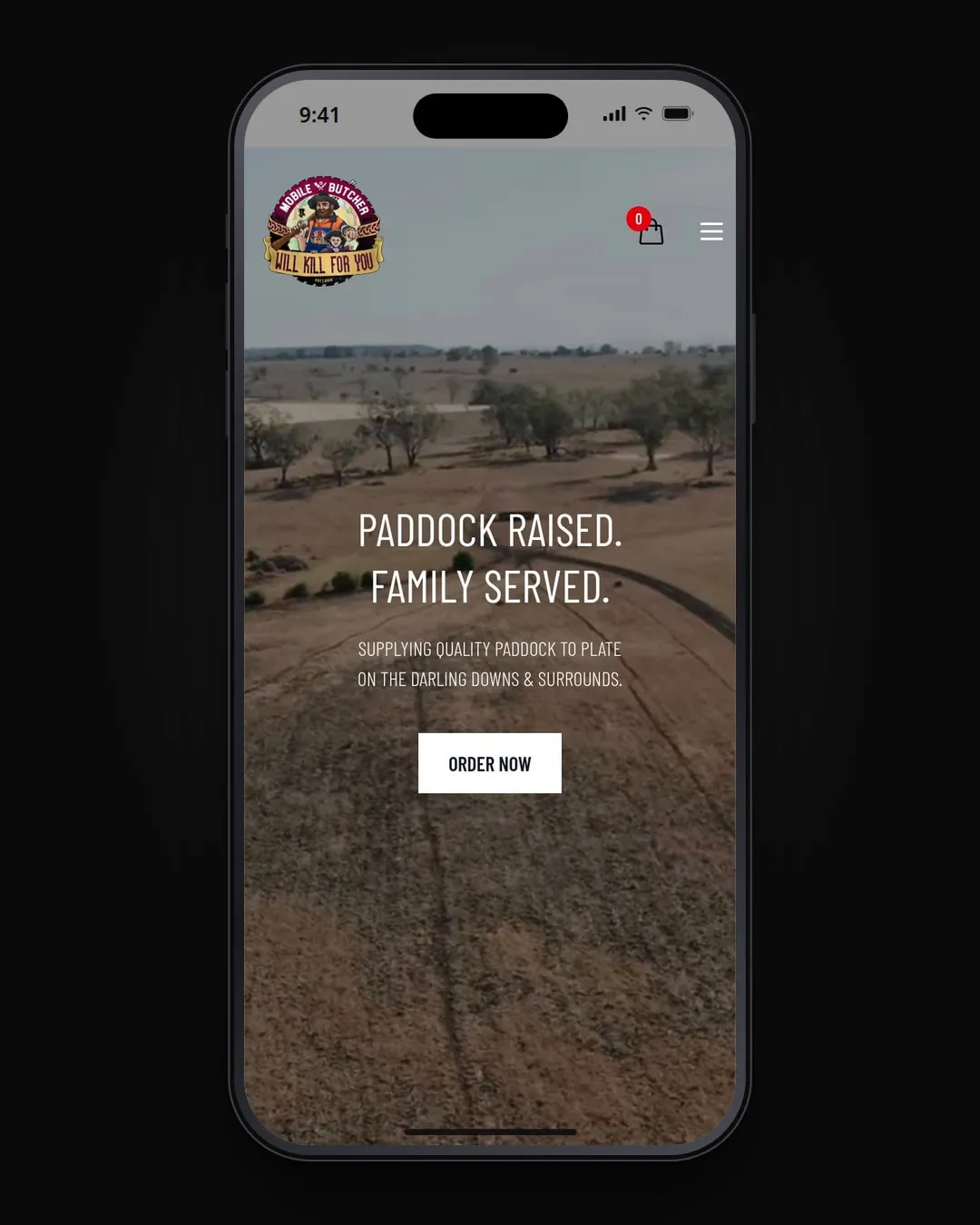 Will Kill For You's website on a phone.